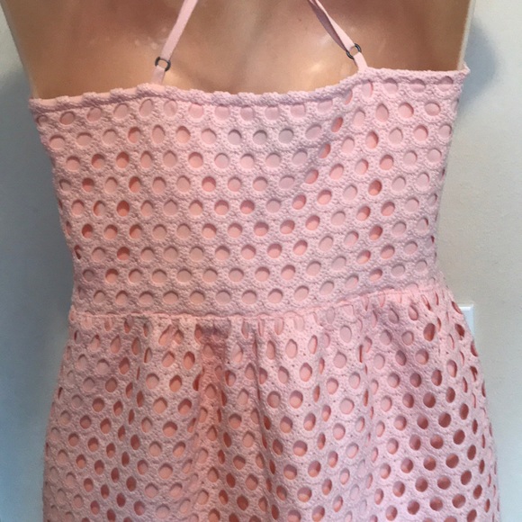 Abercrombie & Fitch Peach Crochet Dress XS Sz 0-00 - Picture 7 of 12